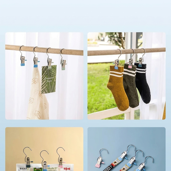 Hook-style Multi-purpose Storage Clips